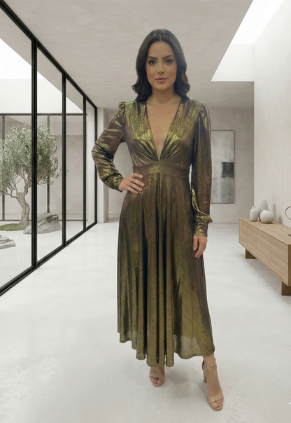 VESTIDO LONGO DOURADO