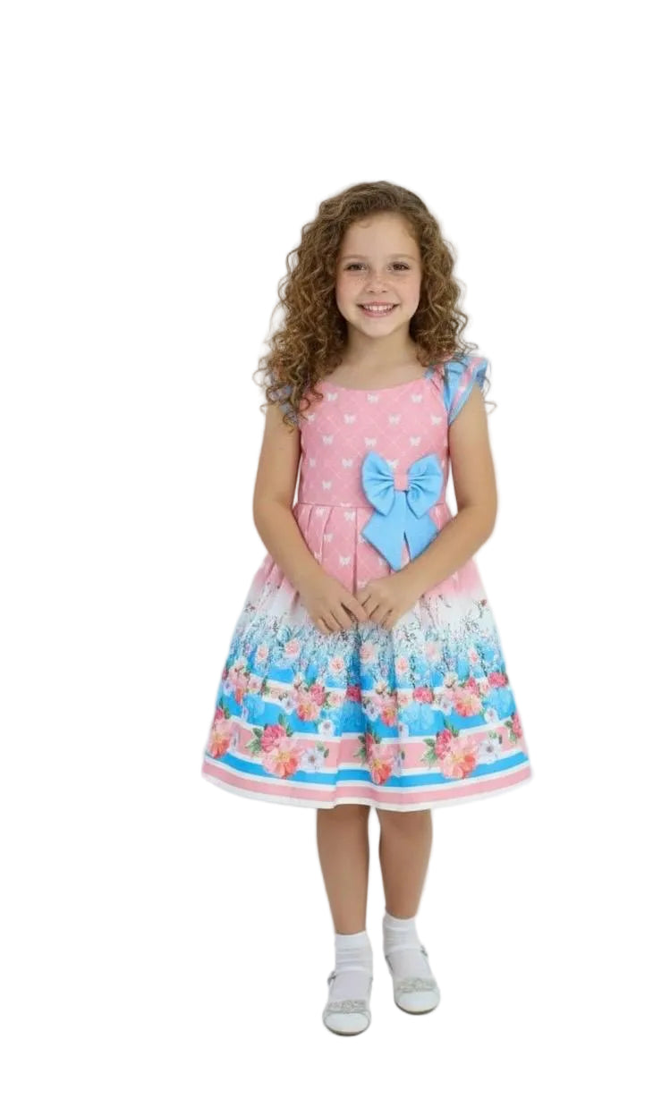 VESTIDO LUXO NUDE JAPONESA LAÇOS