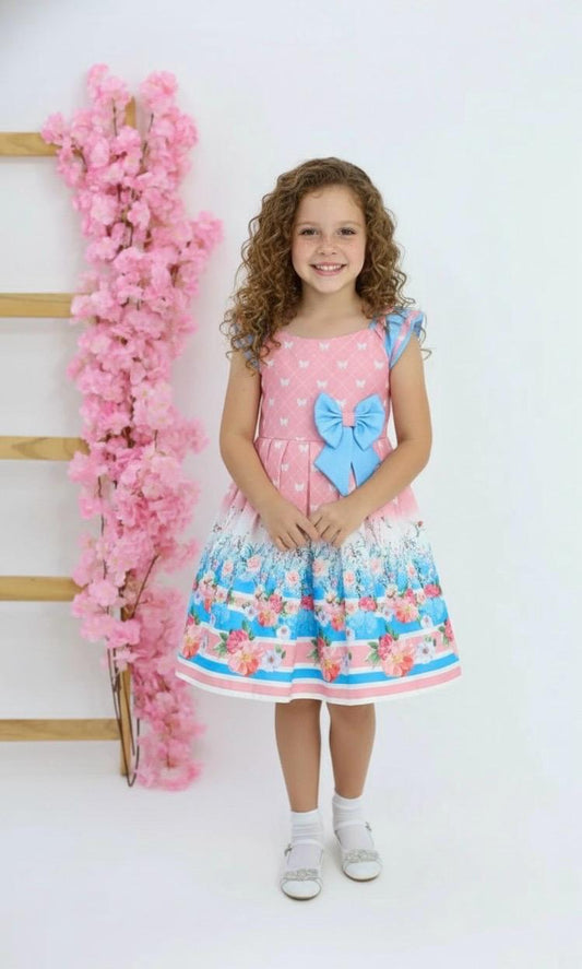 VESTIDO LUXO NUDE JAPONESA LAÇOS