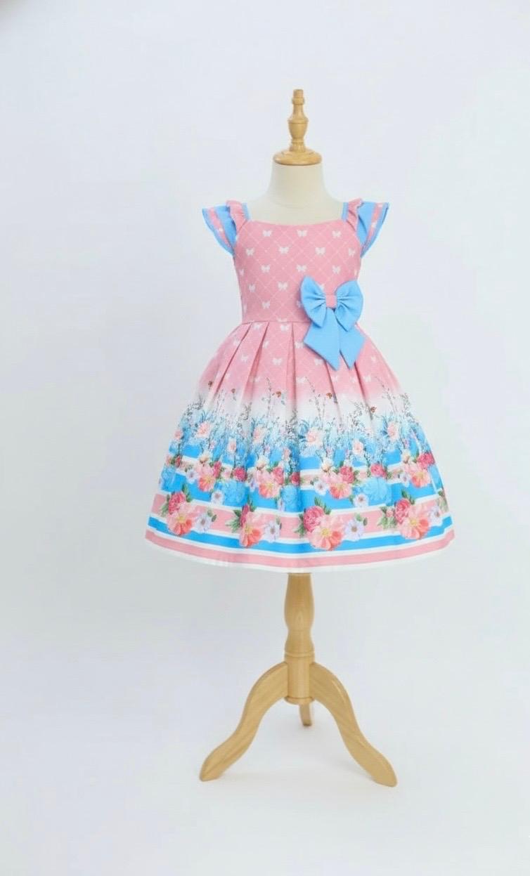 VESTIDO LUXO NUDE JAPONESA LAÇOS