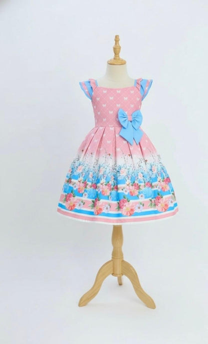 VESTIDO LUXO NUDE JAPONESA LAÇOS