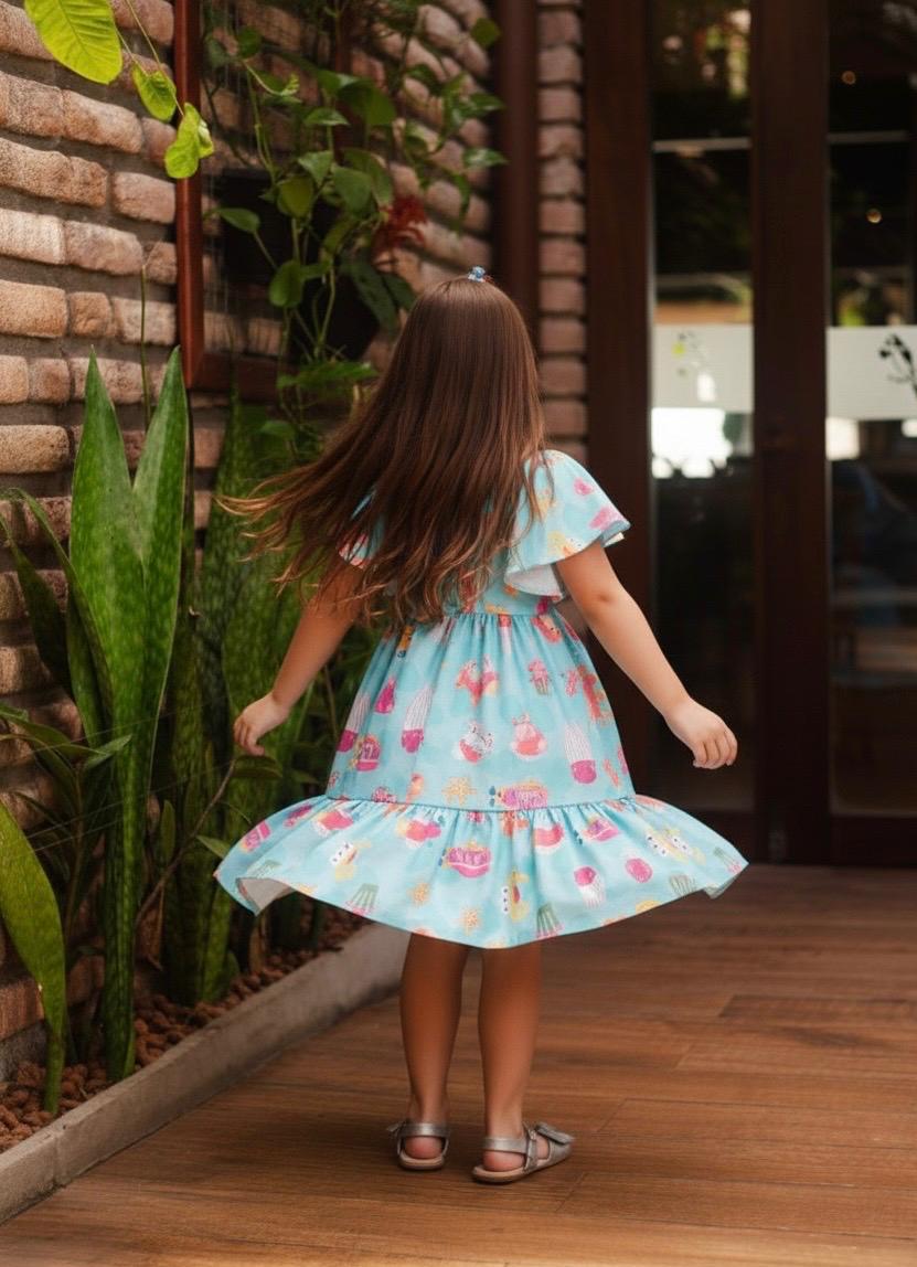 VESTIDO MARISTELA ESTAMPA AZUL