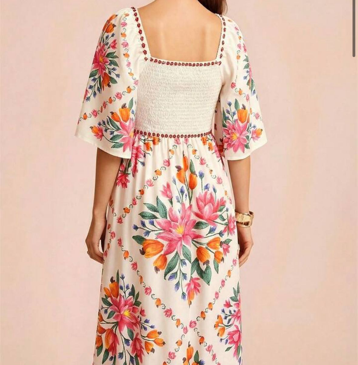 VESTIDO MIDI FLORAL BRISA TROPICAL