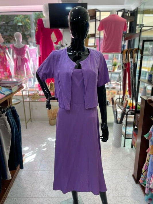 VESTIDO MIDI COM CASACO - SARA