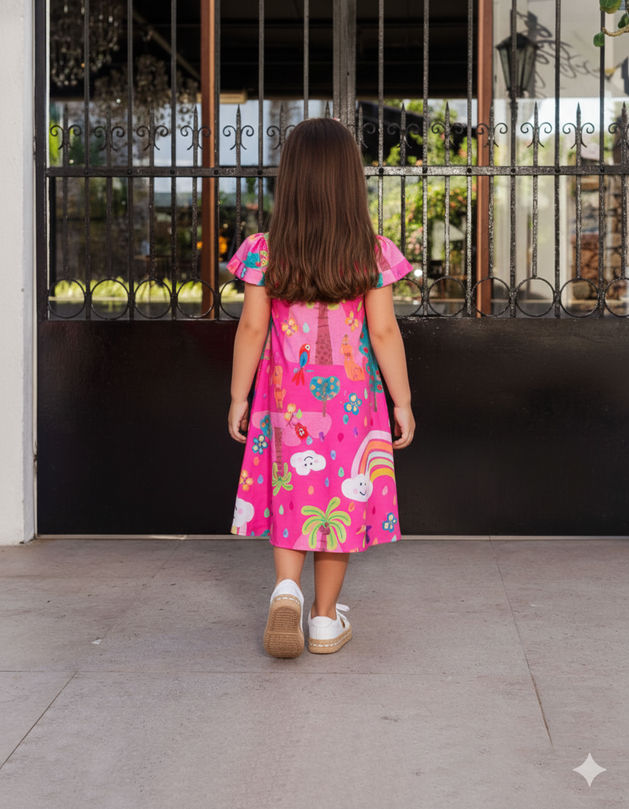 VESTIDO KIDS NAIARA PINK