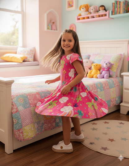 VESTIDO KIDS NAIARA PINK