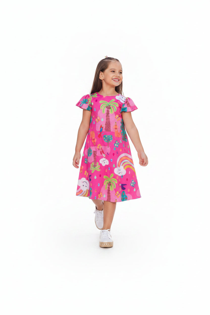 VESTIDO KIDS NAIARA PINK