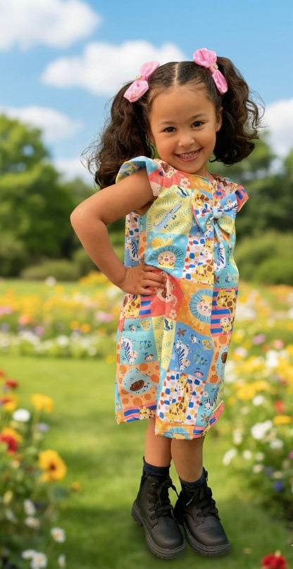 VESTIDO TRAPÉZIO BICHINHOS