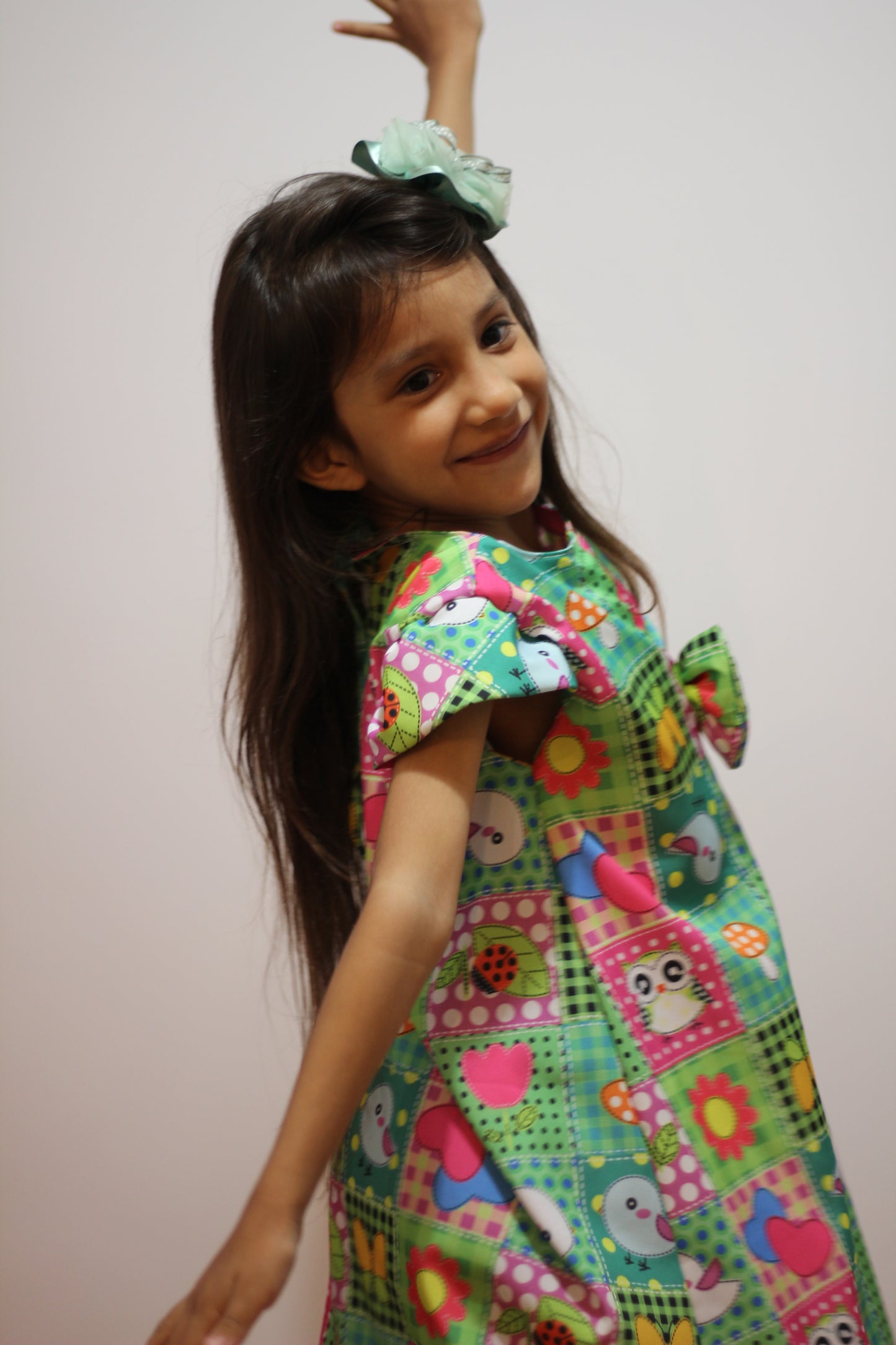 VESTIDO TRAPÉZIO CASUAL PASSARINHO