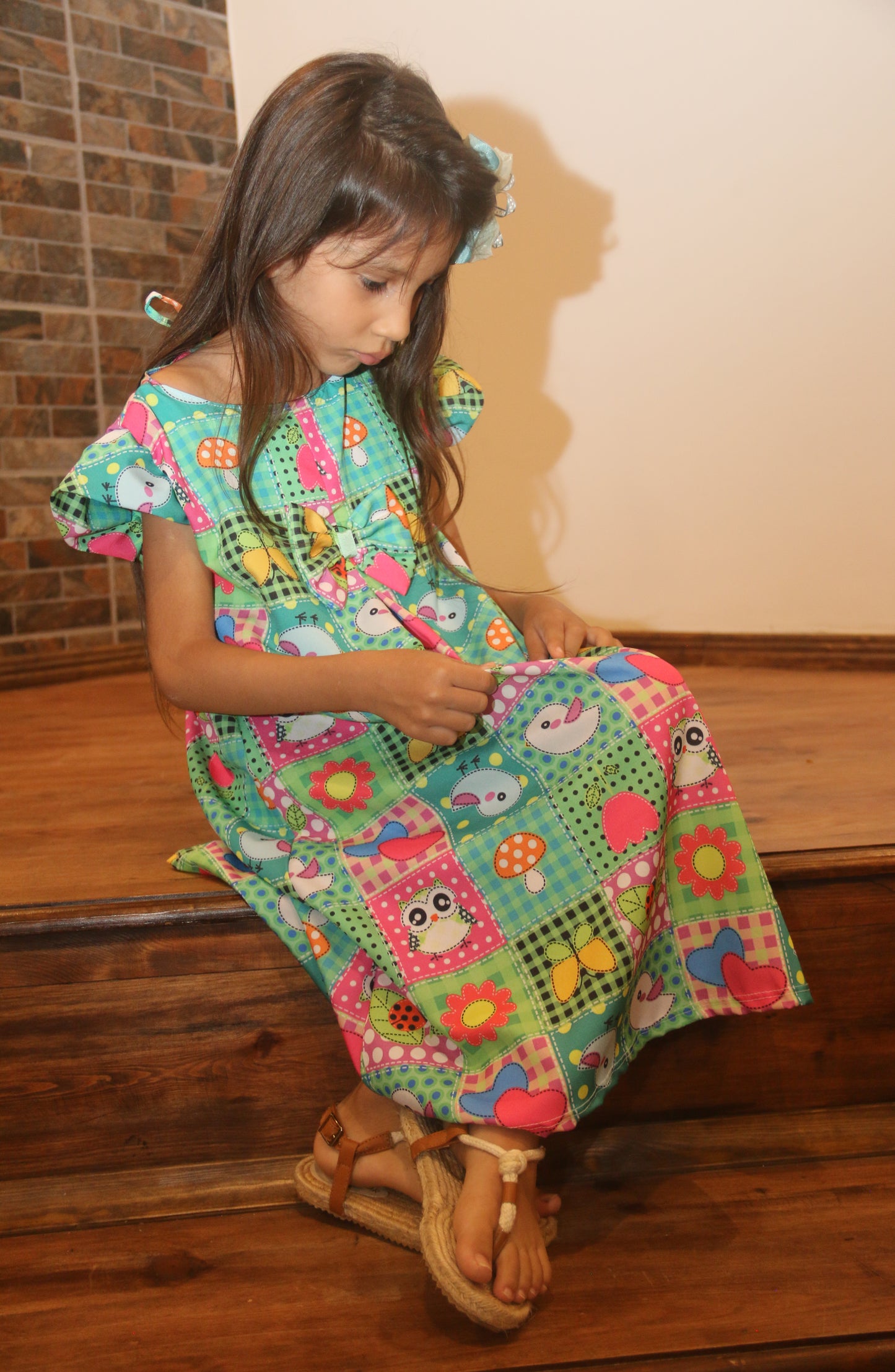 VESTIDO TRAPÉZIO CASUAL PASSARINHO