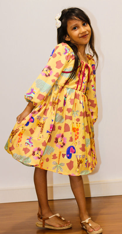 VESTIDO KIDS AGNES MANGA LONGA