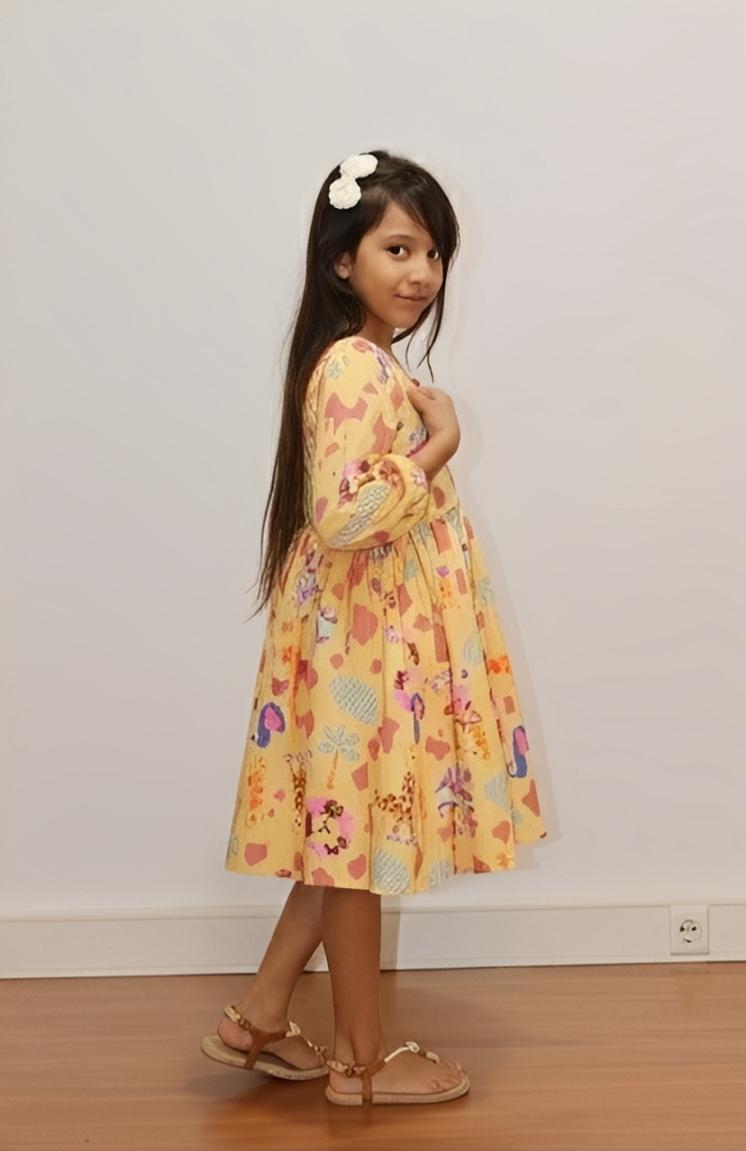 VESTIDO KIDS AGNES MANGA LONGA