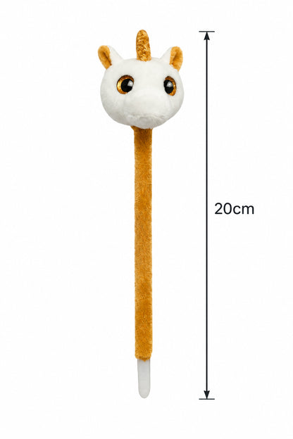 Caneta de Peluche Unicórnio – Coleção Orbys