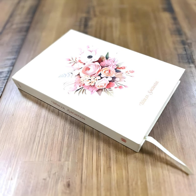 BÍBLIA SAGRADA CAPA DURA BUQUE DE FLORES